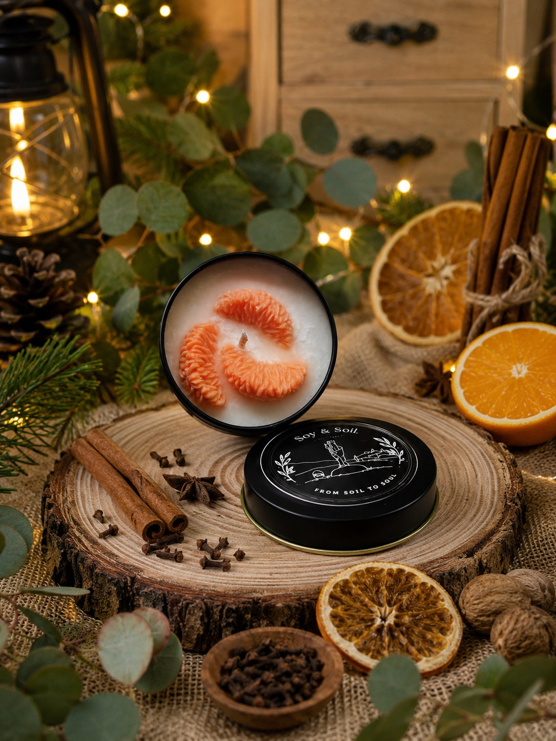 Citrus Siesta – Vela Artesanal de Cera de Soja 100% Natural (100g)